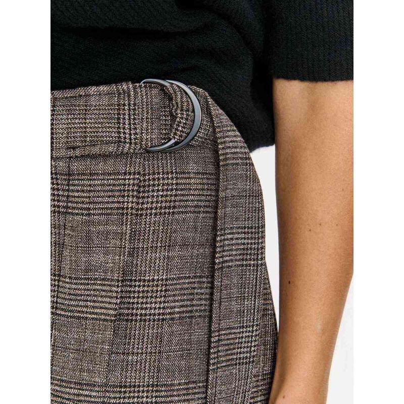 Veronika Maine European Check Belted Wrap Skirt image number 2
